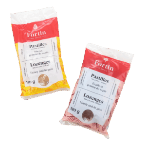 Duo pastilles sapin baumier, menthe et eucalyptus (miel et érable)